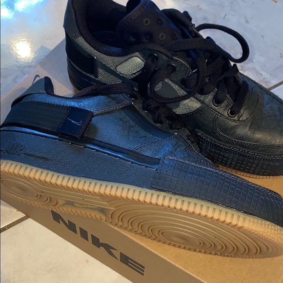 Men’s Sz 6(women’s 8) Black NIKE AIR FORCE 1 - Picture 2 of 8